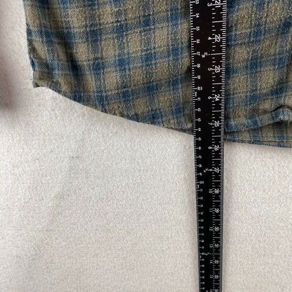 Oneill Button-Up Shirt Mens M Medium Multicolor Flannel Plaid Long Sleeve Pocket - Picture 9 of 16